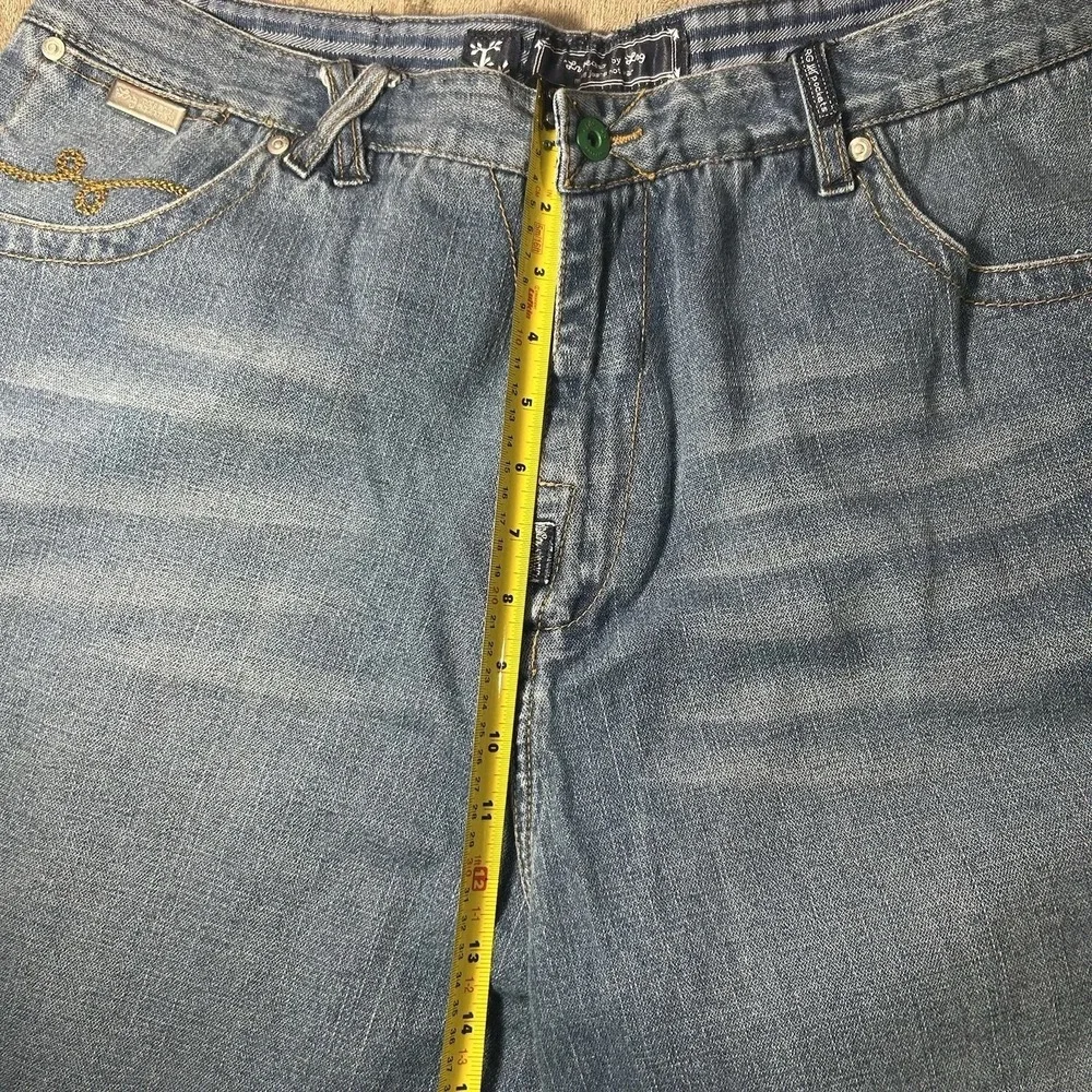 LRG Jeans Mens Measured 46x34 Baggy Wide Leg Blue Denim Streetwear Y2K